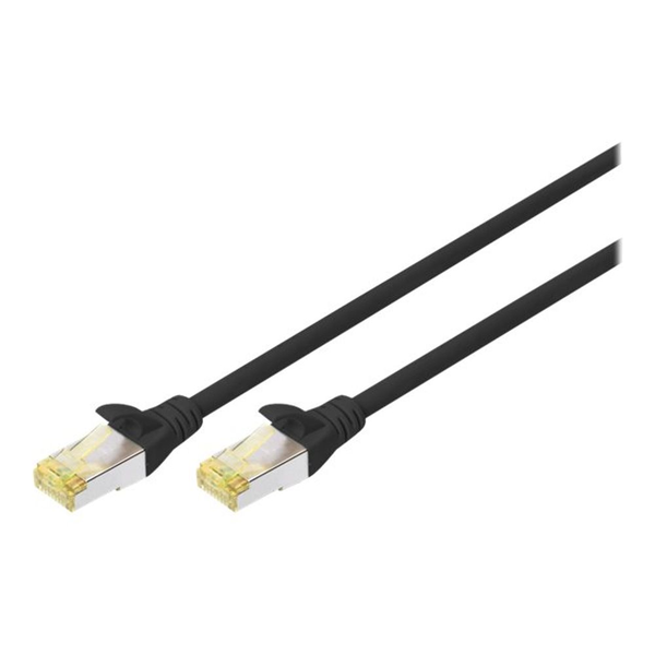 DIGITUS LAN kabel Cat 6A - 0,25m - 10 kusů - RJ45 síťový kabel - S / FTP