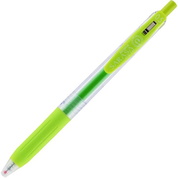 Zebra Sarasa Clip Nyomógombos zseléstoll - 0.5mm / Világoszöld (14298)