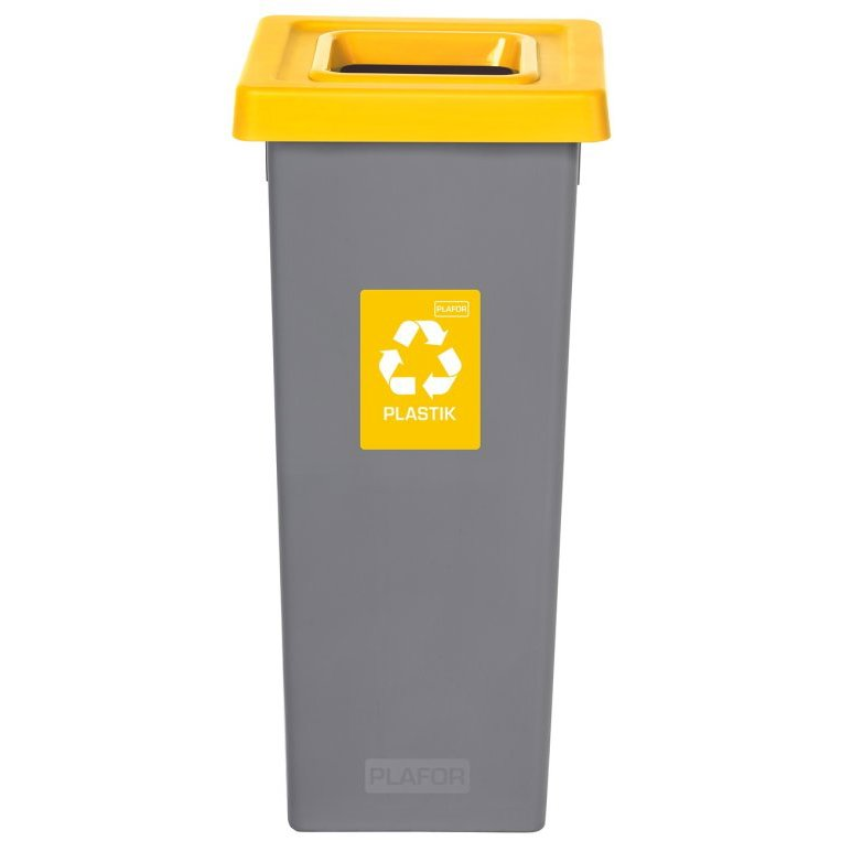 Igotrend, 723001 szelektív szemetes 75 L, FIT BIN - szürke/sárga (5907749917239)