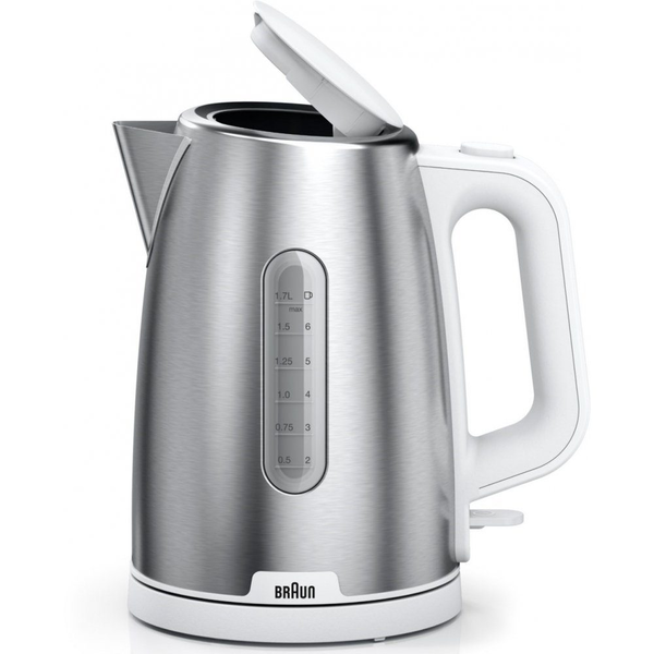 Braun WK 1500 fierbătoare electrice 1,7 L 2200 W Din oţel inoxidabil, Alb
