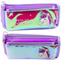 Holografikus Lila Unikornisos Iskolai Tolltartó 21,5×9 cm 21718