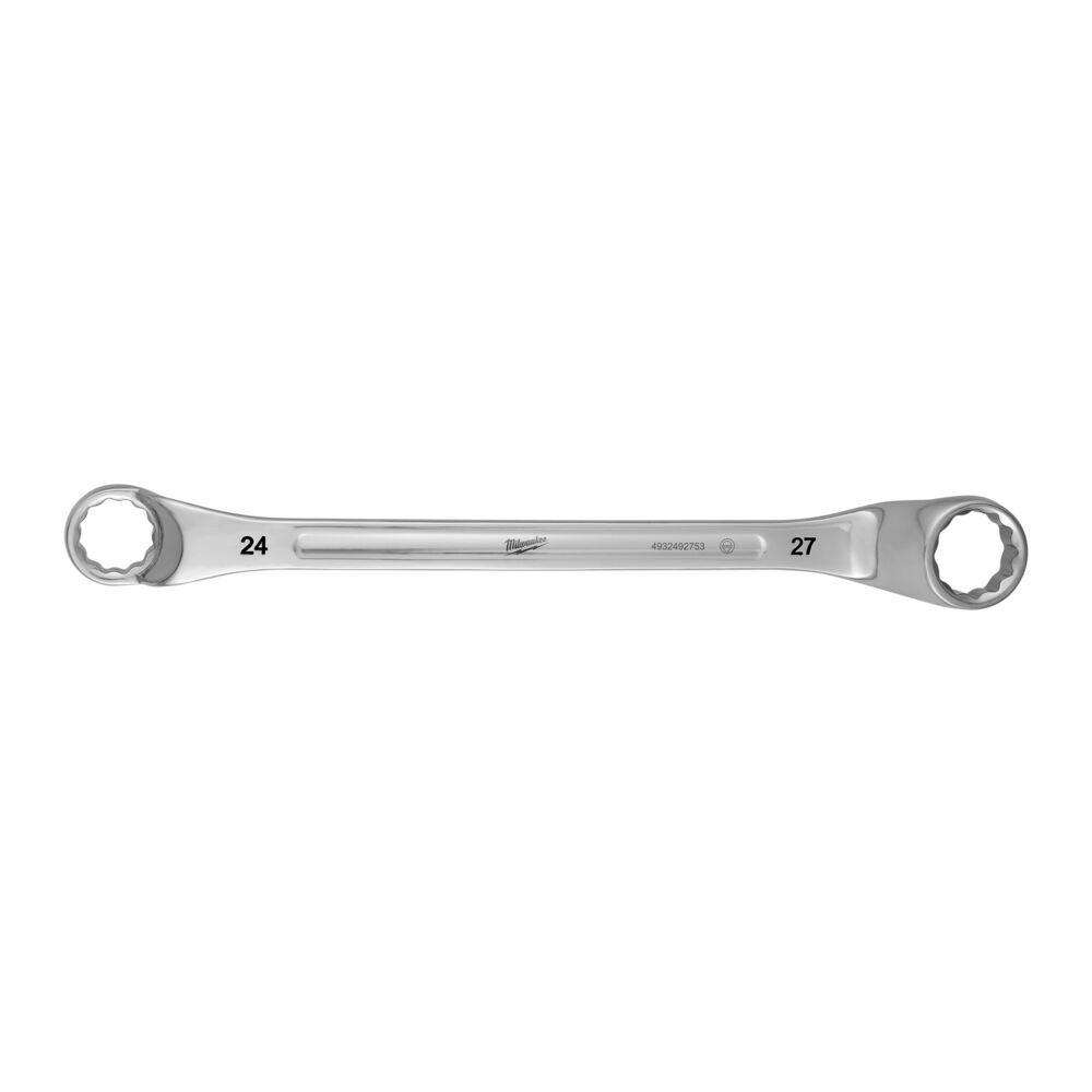 Duplafalú csillag-villáskulcs 24 x 27 mm hajlított 75° MILWAUKEE (4932492753)