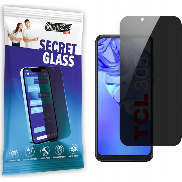  GrizzGlass Szkło prywatyzujące GrizzGlass SecretGlass do TCL 305 Dual Sim