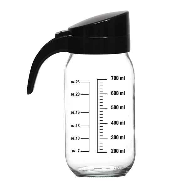 IRIS üveg mérőkancsó 1.000ml, fekete színű 151196-071 (151196-071)