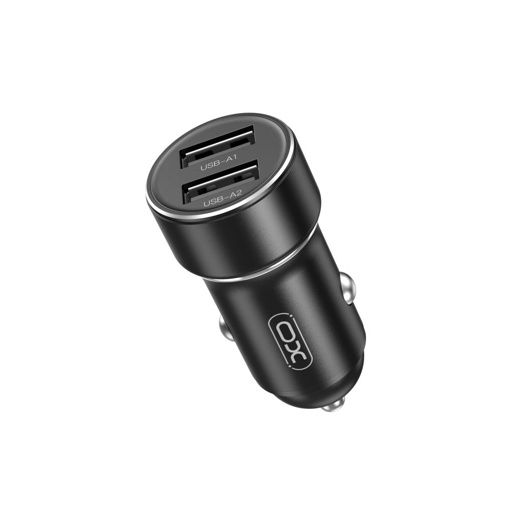 XO CC53 2x USB-A Autós töltő - Fekete (12W) (CC53)
