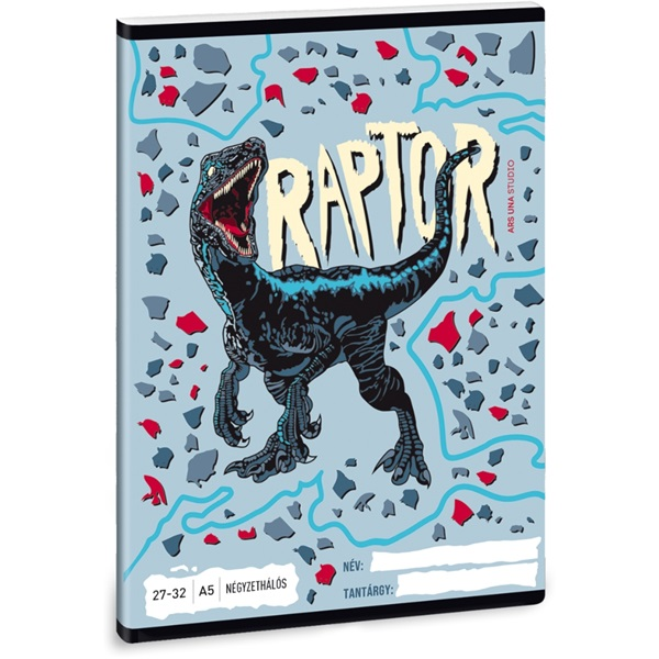 Ars Una Raptor A5 27-32 kockás füzet (53630872)