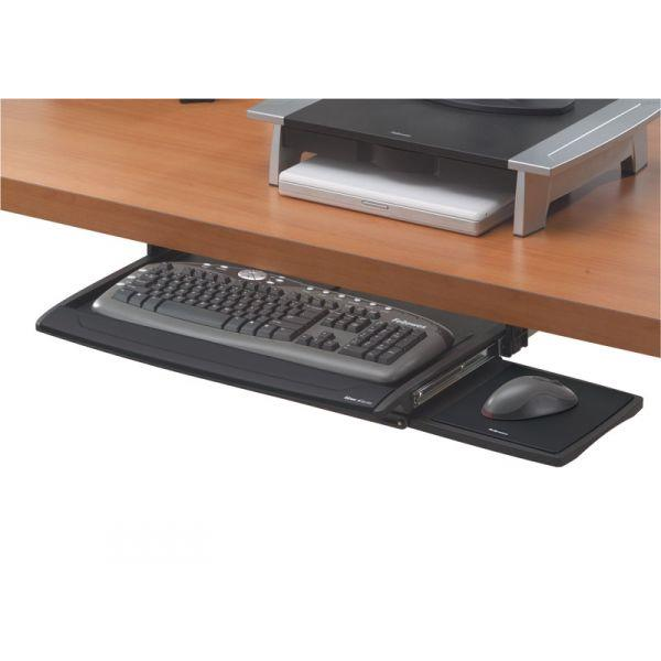 Fellowes Office Suites Delux kihúzható billentyűzettartó - Fekete (8031201)