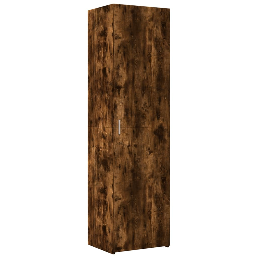 füstös tölgy színű szerelt fa magasszekrény 50x42,5x185 cm (3281417)