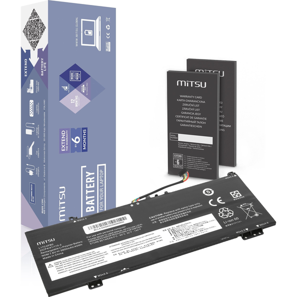 Zasilacz do laptopa Mitsu Bateria L17C4PB0 L17M4PB0 do Lenovo Yoga 530-14IKB