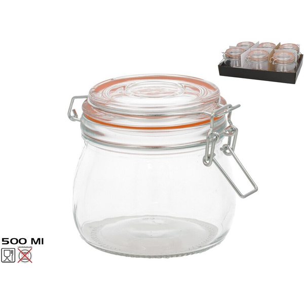 Nikon Hermētiska burka 500 ml  10 5 x 11 x 14 cm  KITCHEN&GO 8445393424408 (8445393424408)
