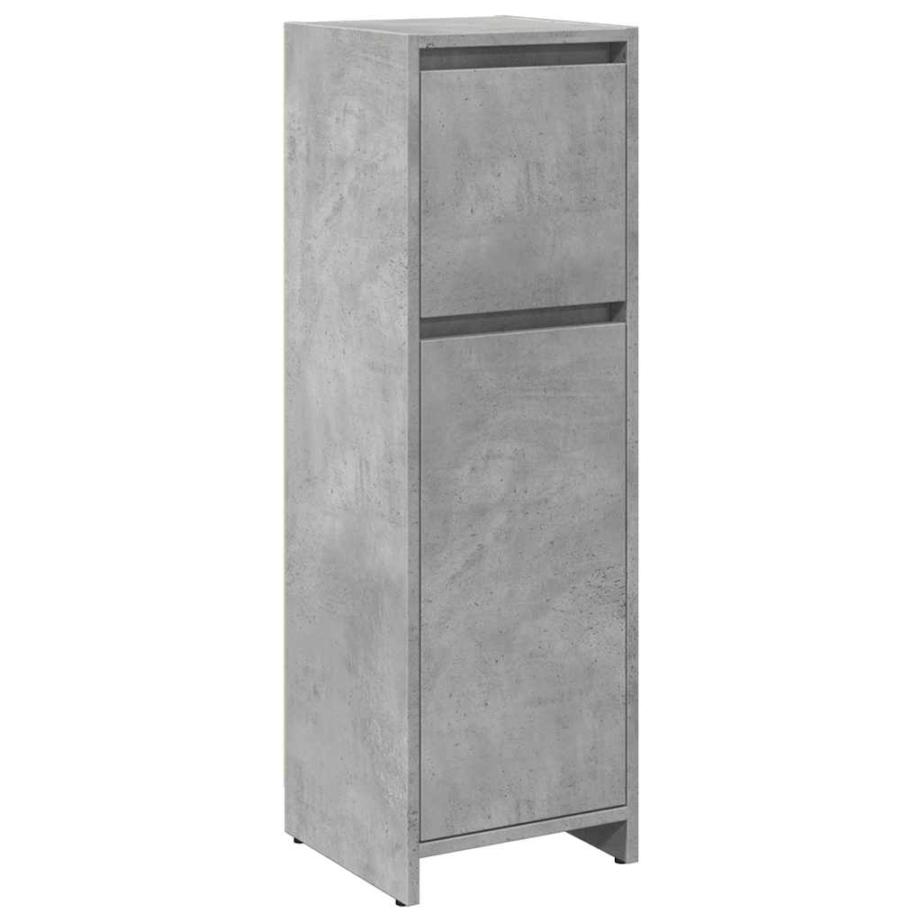 betonszürke forgácslap fürdőszobaszekrény 30 x 30 x 95 cm (856060)
