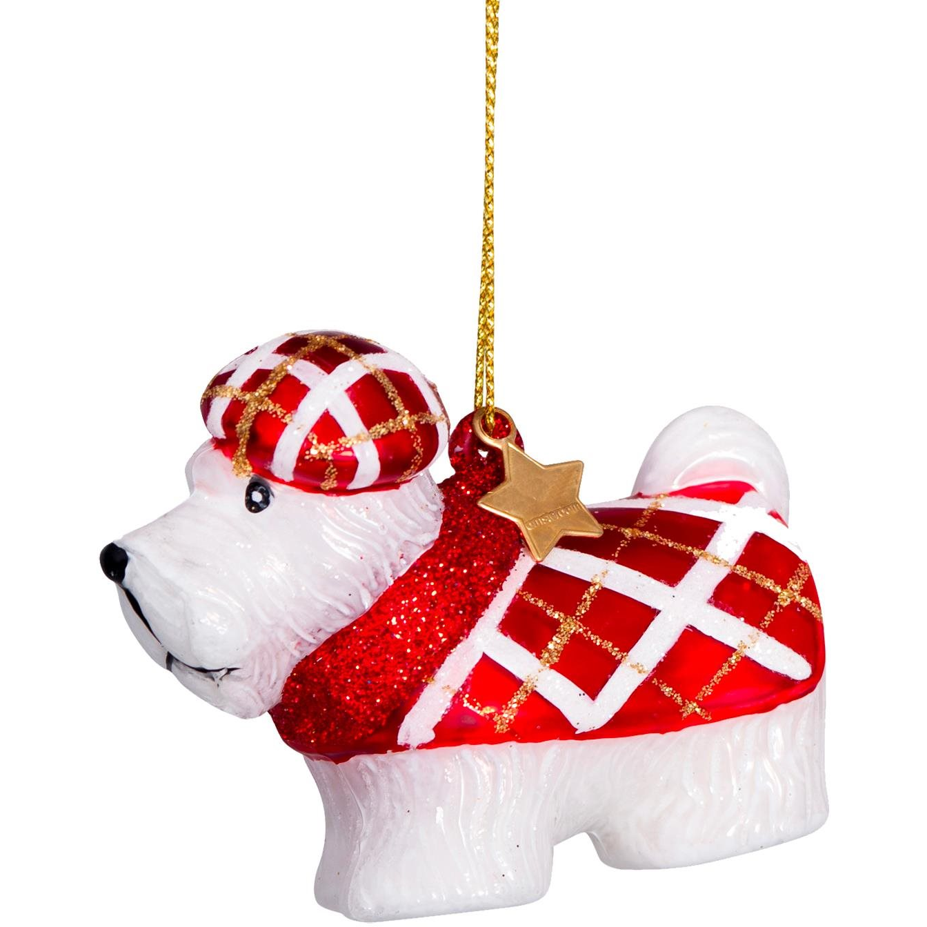 LAALU karácsonyi dísz - Kutyus - 6 cm (LAU-6008)