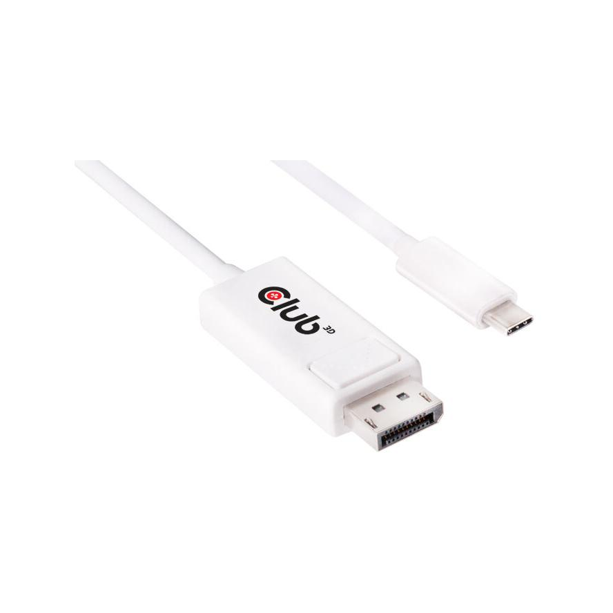 Club3D Kabel USB 3.1 Typ C > DP 1.2 4K60Hz UHD 1,2m St/St retail (CAC-1517)