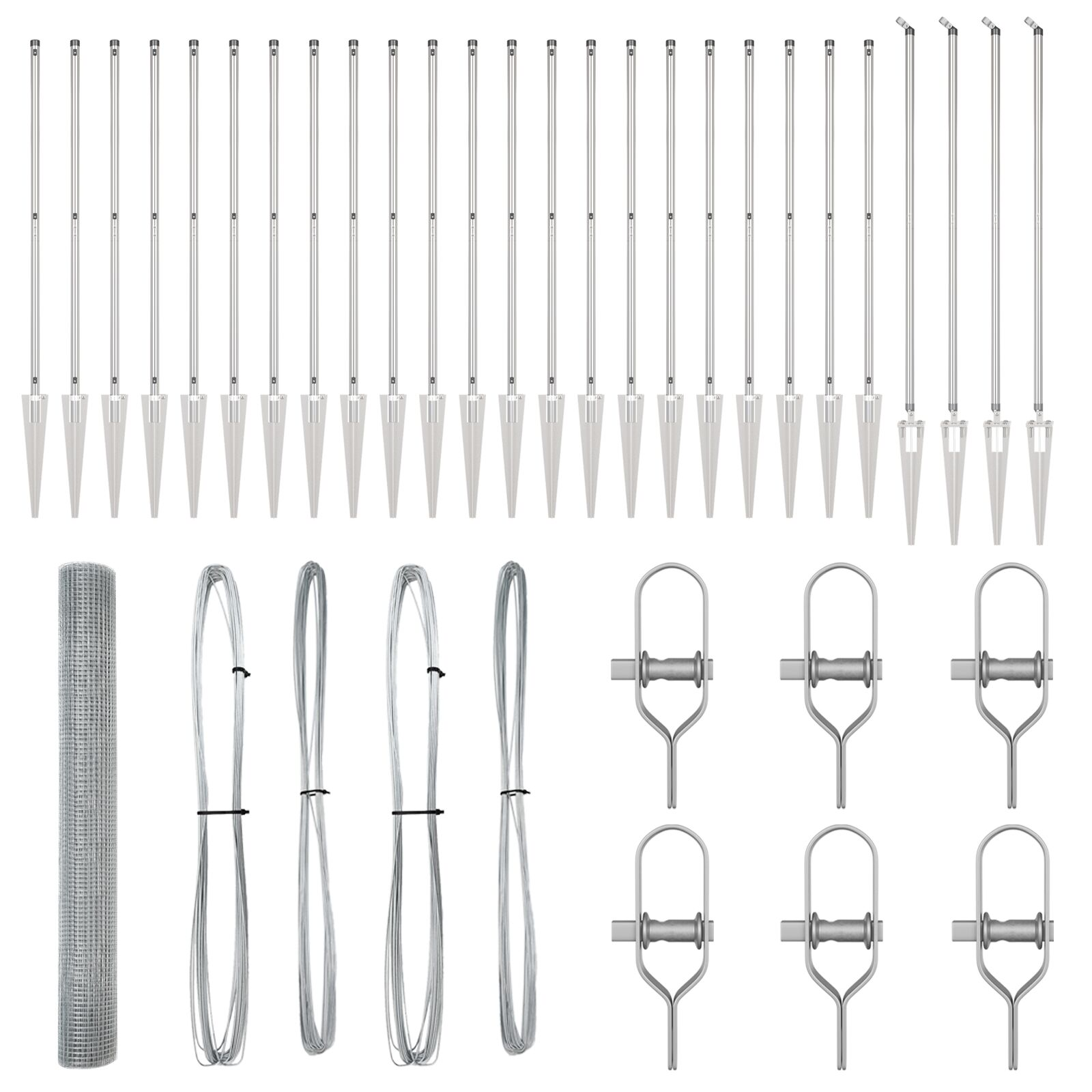 Horganyzott Drótháló Kerítés 13 Horgoival 1.2x50 m Horganyzott Acél (3352002)