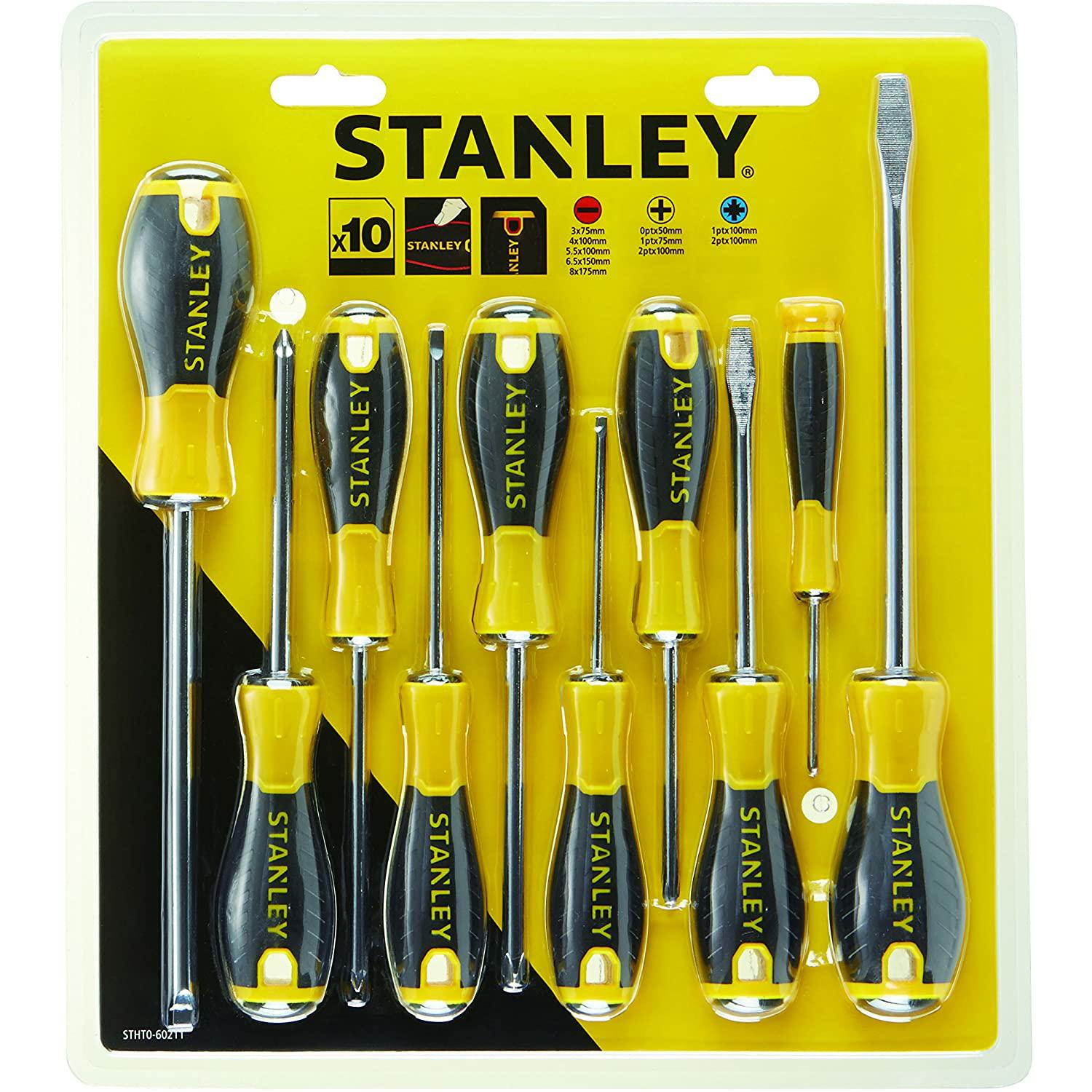 STANLEY 60-211 Csavarhúzó 10db-os KÉSZLET (STHT0-60211)