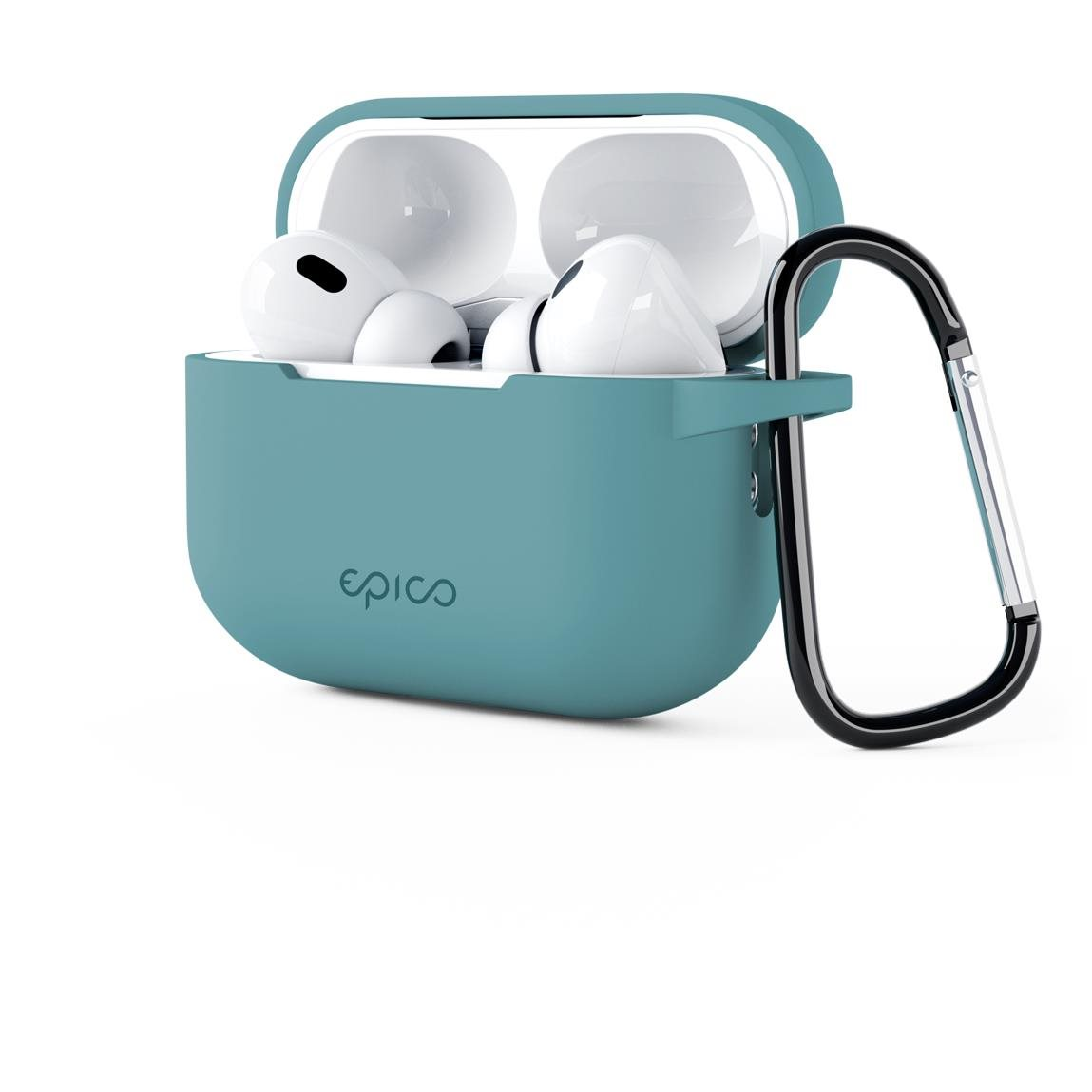 Epico Airpods Pro 2 zöld szilikon tok karabinerrel (9911101500004)