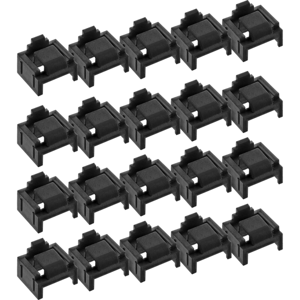 InLine 55722N clip sicura Bloccaporte + chiave RJ-45 Plastica 20 pz