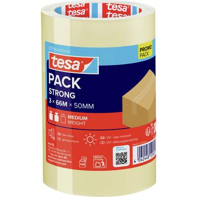 Priehľadná lepiaca páska TESA 3 ks 66 m x 50 mm