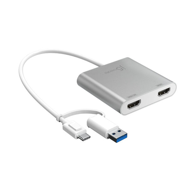 j5create JCA365 USB grafisk adapter 3840 x 2160 pixel Sølv