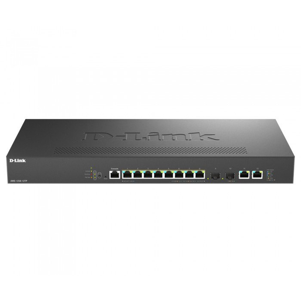 D-Link DMS-1250-12TP/E netwerk-switch Managed 2.5G Ethernet (100/1000/2500) Power over Ethernet (PoE) Zwart