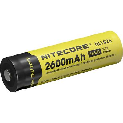 NiteCore NL1826 Speciális akku 18650 Lítiumion 3.7 V 2600 mAh (NC-18650/26)