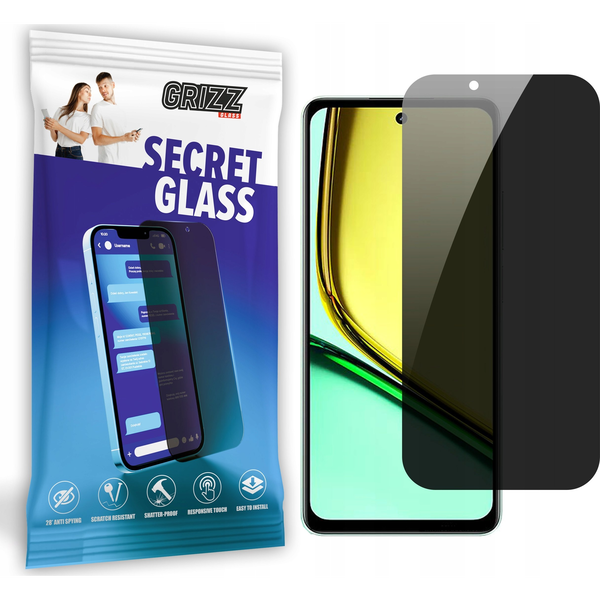  GrizzGlass Szkło prywatyzujące GrizzGlass SecretGlass do Realme C67 4G