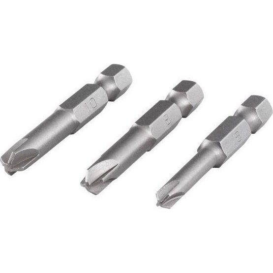 3 Puntas De Atornillador Torq-set 50mm Wolfcraft