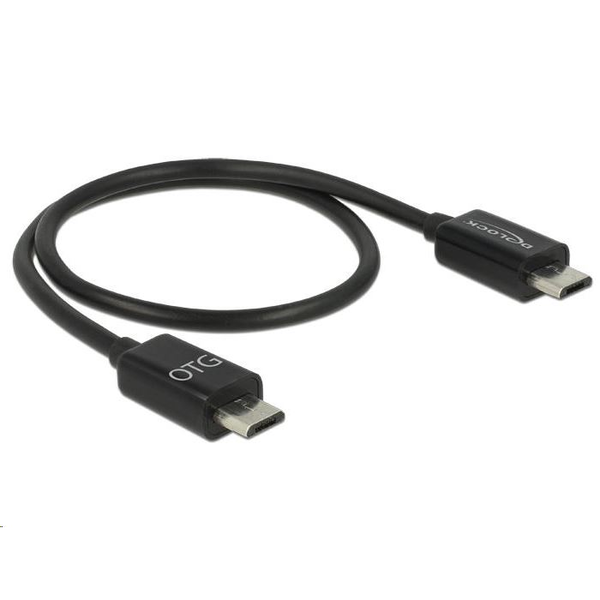 Кабел Micro USB-B мъжки > Micro USB-B мъжки OTG, Delock - 83570