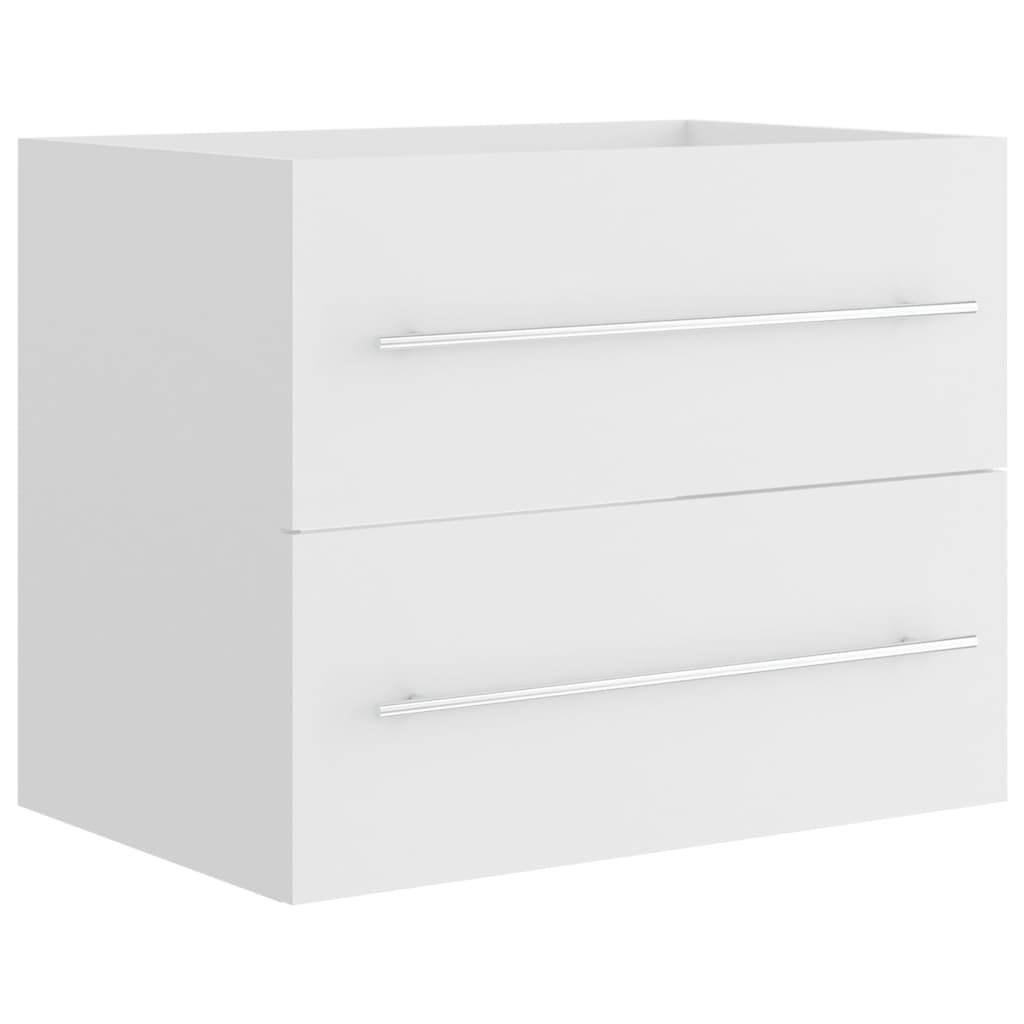 fehér forgácslap mosdószekrény 60 x 38,5 x 48 cm (804692)