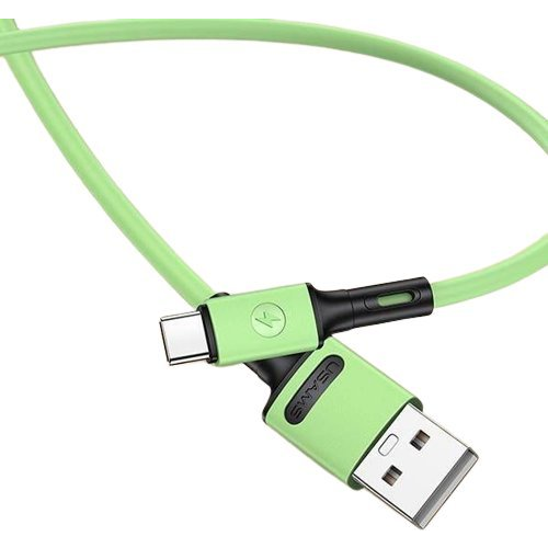 Kábel Usams USB - USB typ C 1 m zelený