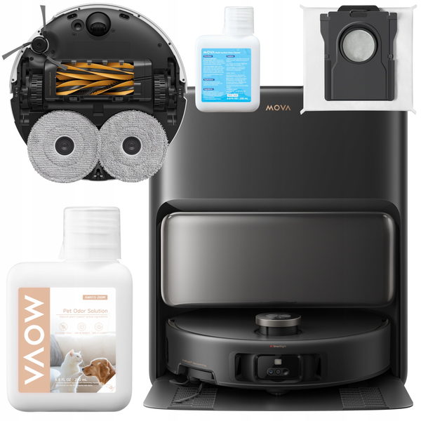 Mova V50 Ultra fekete robotporszívó felmosóval 24000 Pa