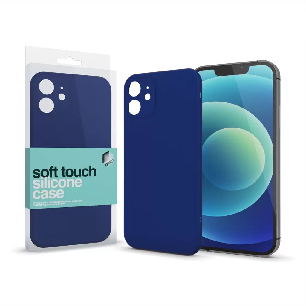Xpro Soft Touch Apple iPhone 11 szilikon tok sötétkék (122158) (x122158)