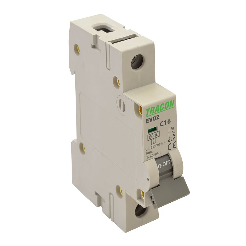 Tracon EVOZ1C32 32A C 1P 6kA kismegszakító (EVOZ1C32)