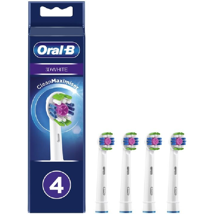 Oral-B EB18-4 3D Elektromos fogkefe pótfej - Fehér (4db) (10PO010434)