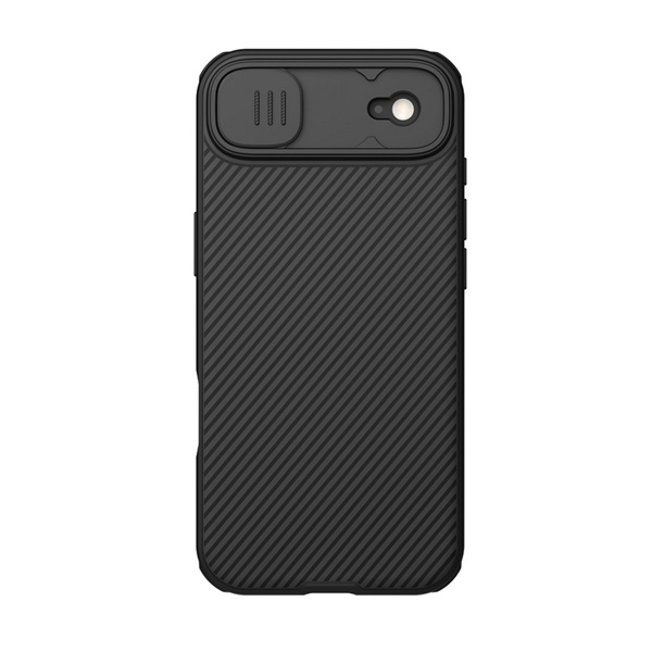 Nillkin CAMSHIELD PRO MAGNETIC műanyag telefonvédő (ütésállóság, kameravédő, mágneses, csíkos) FEKETE Apple iPhone Air (GP-175230)