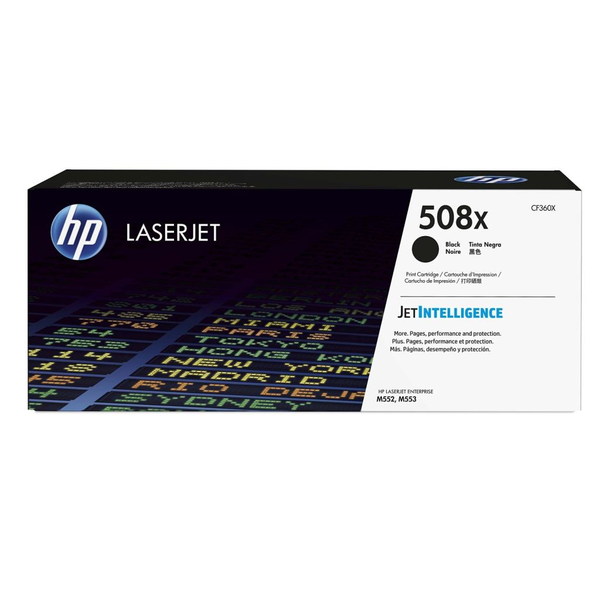 HP CF360X 508X Black High Yield Original LaserJet Toner Cartridge, 12500 pages, Black, 1 pc(s)