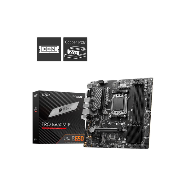 MSI PRO B650M-P alaplap AMD B650 Socket AM5 Micro ATX