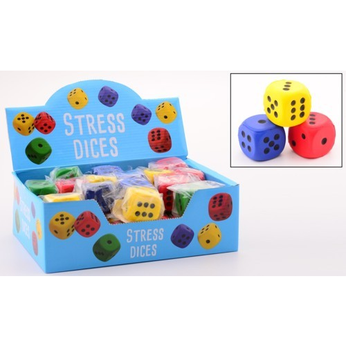 Noname 733126 Színes gumi dobókocka 4 cm (1 db / csomag) (HOT20704)