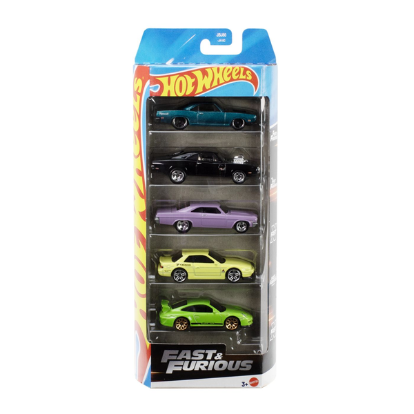 SET OF 5 HOT WHEELS FAST AND FURIOUS CARS