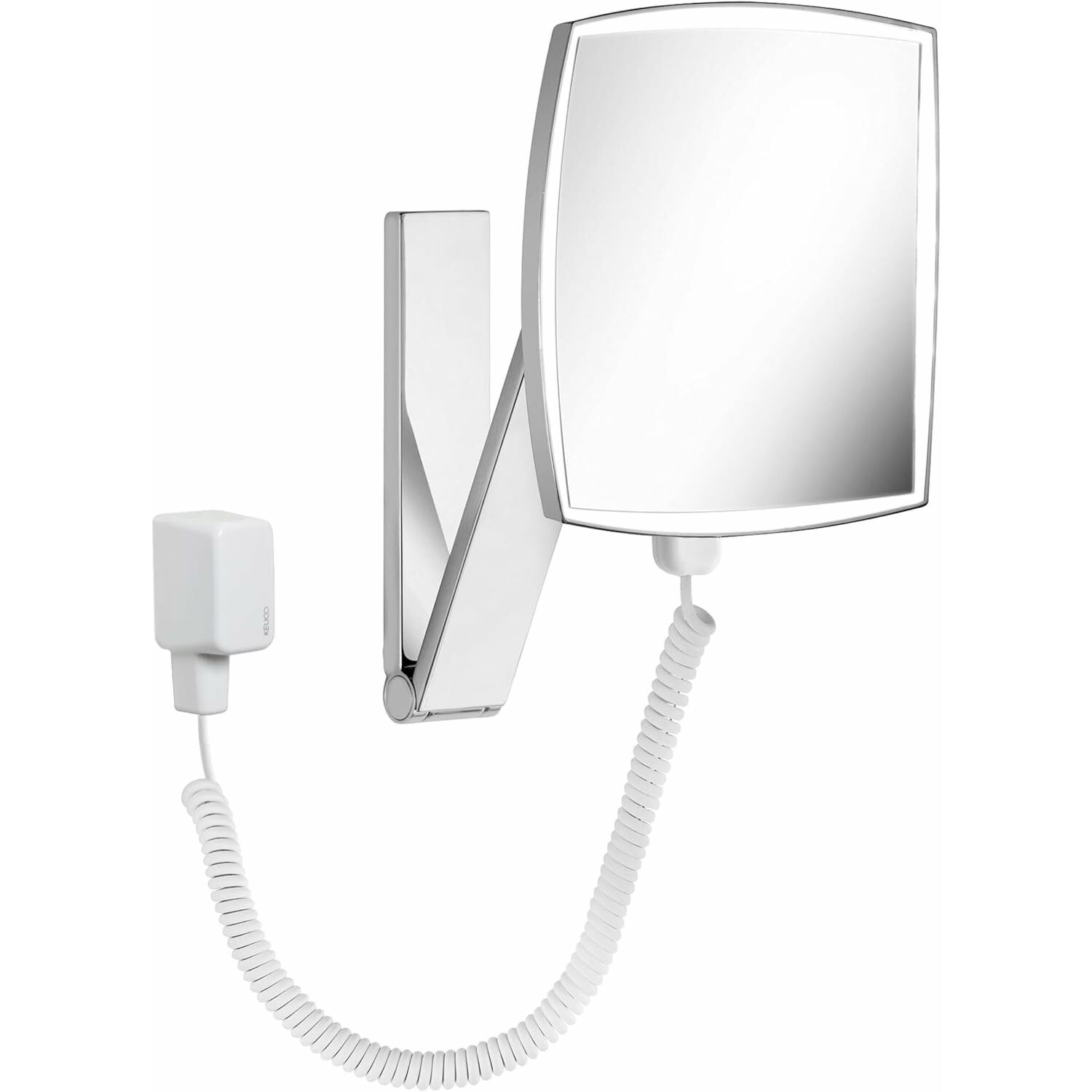 Keuco 17613019001 iLook Fali Kozmetikai Sminktükör 20 x 20 cm - Ezüst (17613019001)