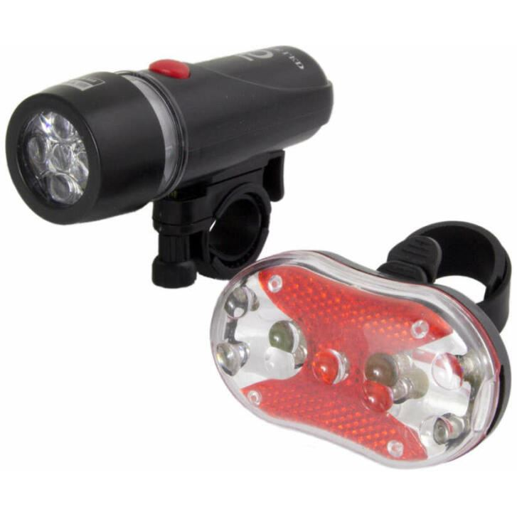 Esperanza ALPHECCA LED első és hátsó kerékpárlámpa szett (EOT015) (EOT015)