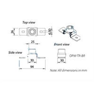 Conteg OPTIWAY tartó rögzító (COPW-TR-BR-H) (COPW-TR-BR-H)