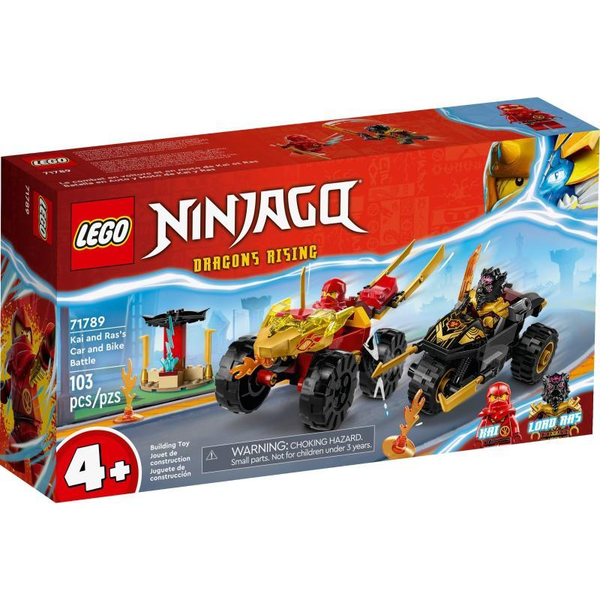 LEGO® Ninjago - The showdown between Kai in the car and Ras on the motorcycle 71789, 103 части