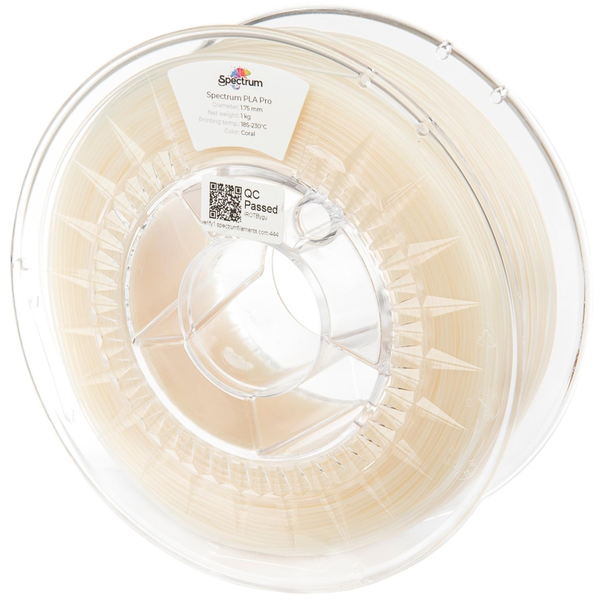 3D филамент, Pro, PLA, Spectrum, 1.75mm, 1.22g/cm3, 1000g, Coral