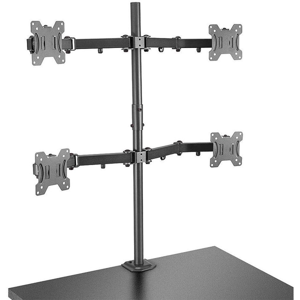 Lindy 40659 монтаж за монитор и стойка 71,1 см (28") Черен Бюро