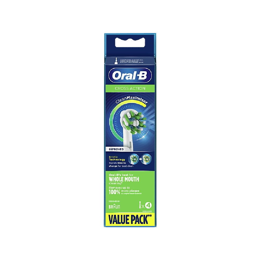 Oral-B EB50-4 Cross Action Elektromos fogkefe pótfej - Fehér (4db) (10PO010442)