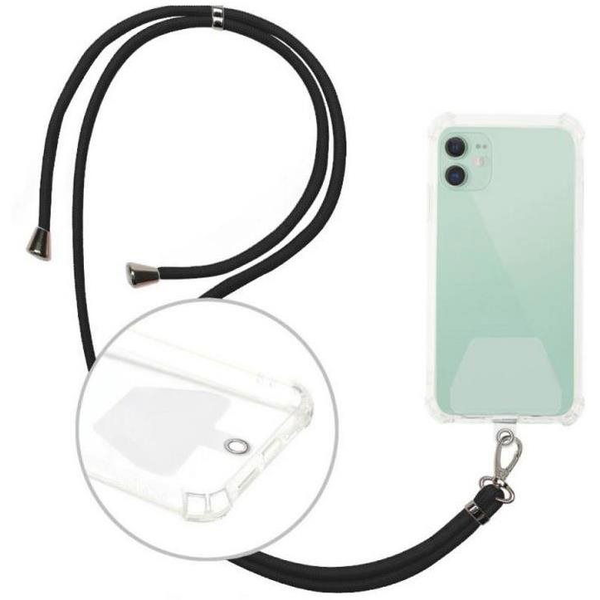 Vodítko na telefon plast černé