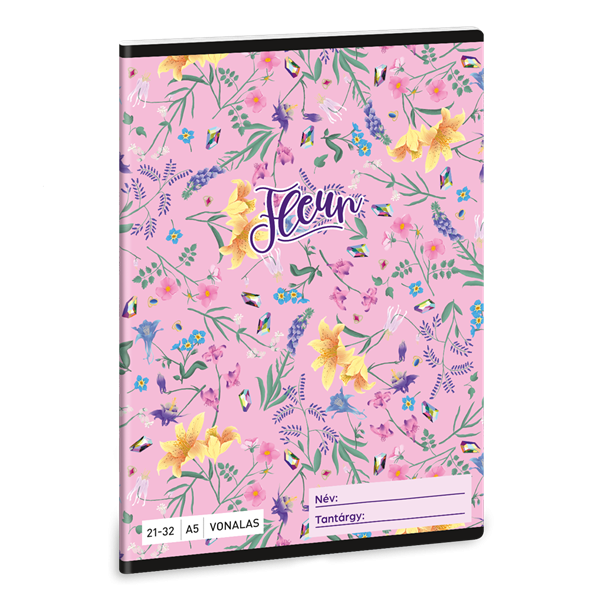 Ars Una Fleur 24 (5366) A5 21-32 vonalas füzet (53623669)