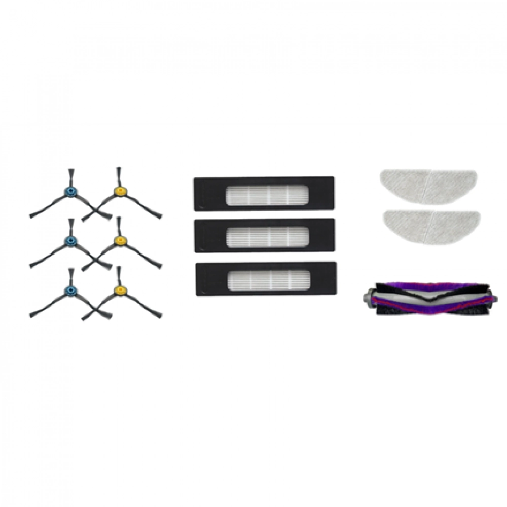 Midea M7 Pro /S8+ Robotporszívó Pótalkatrész készlet (6 db Oldalkefe / 1 db Főkefe / 3 db Hepa szűrő / 2db Felmosó kendő) (12175000A43595)