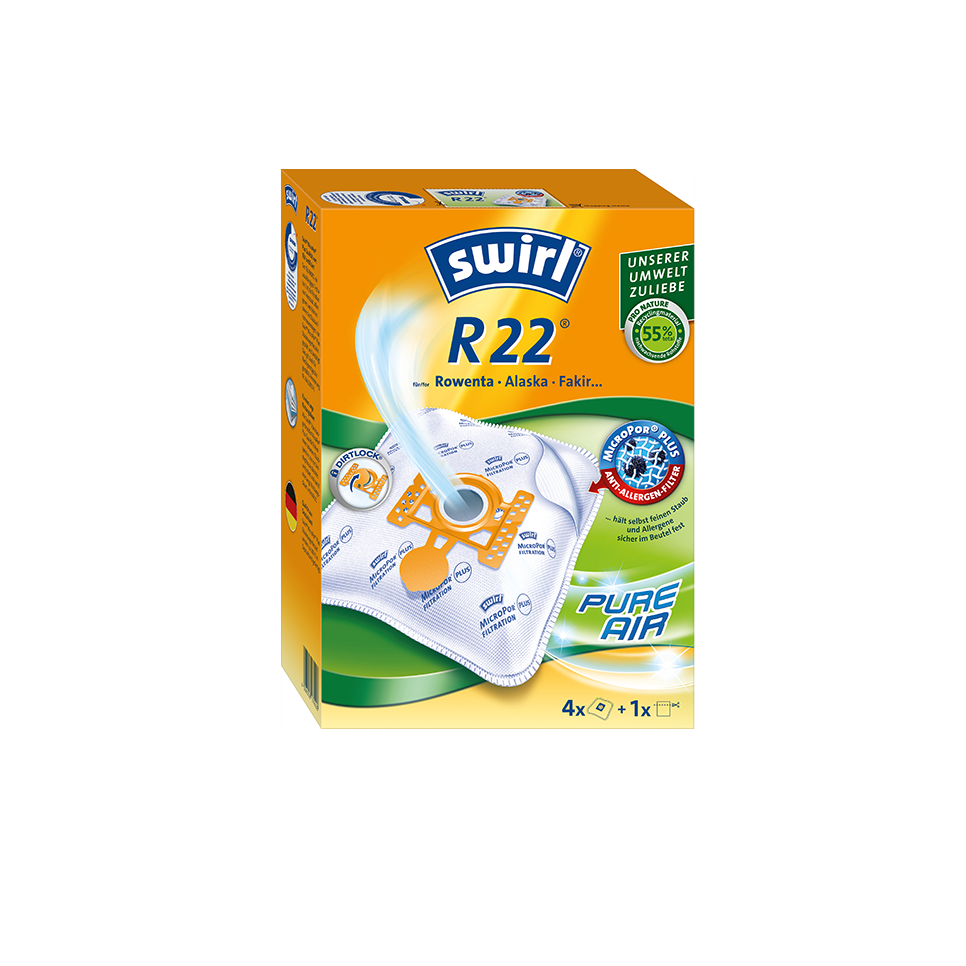 Swirl R 22 (F89) MP Plus AirSpace Porzsák (4 db / csomag) (179428)